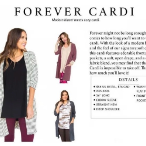 FOREVER CARDI, SIZE XXXL - Picture 4 of 4